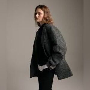 Harris Wharf London Gray Wool Blazer SZ L (Men’s)